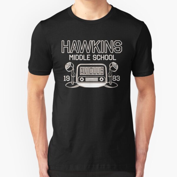 Hawkins Middle School AV Club - Stranger Things Inspired Slim Fit T-Shirt