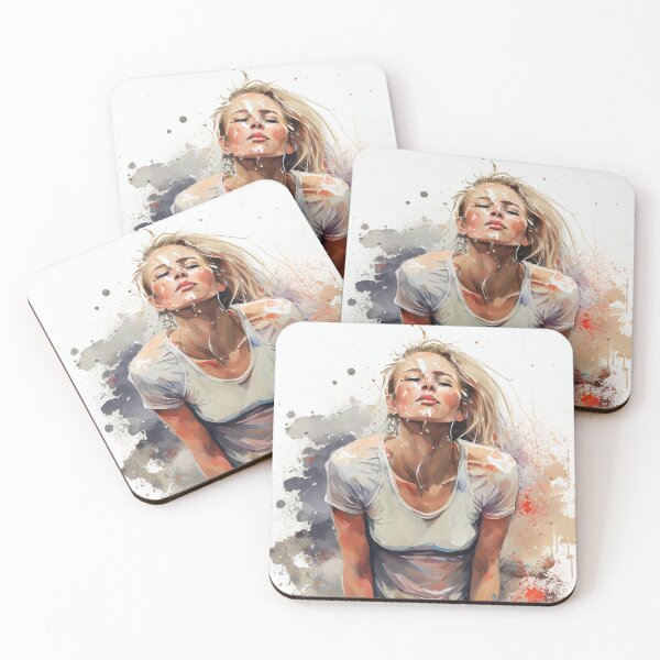 Item preview, My Attractive Yoga Teacher - Watercolour on Paper designed and sold by Mitch-Angelo.