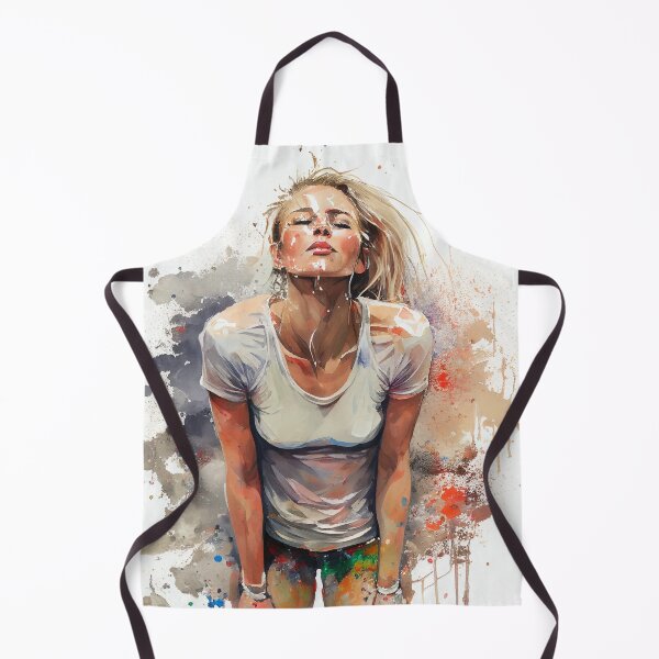 Item preview, My Attractive Yoga Teacher - Watercolour on Paper designed and sold by Mitch-Angelo.