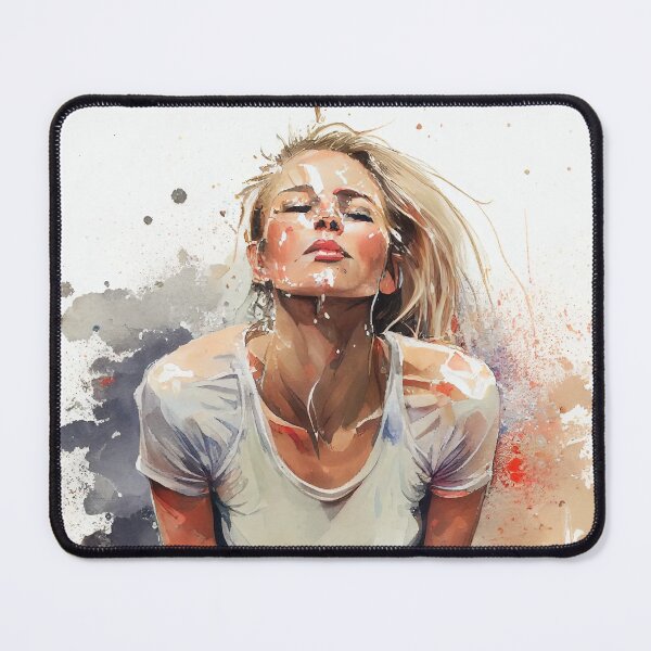 Item preview, My Attractive Yoga Teacher - Watercolour on Paper designed and sold by Mitch-Angelo.