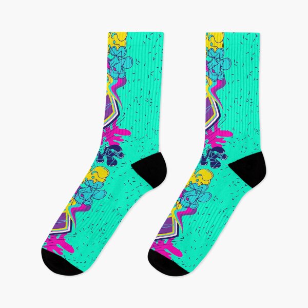 Item preview, Retro 80s bright colorful pattern designed and sold by MMTMK.