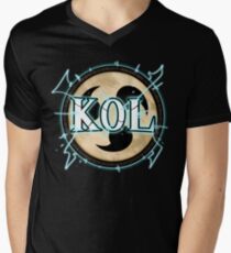 KOL DRUM AND RUNES LOGO Men's V-Neck T-Shirt