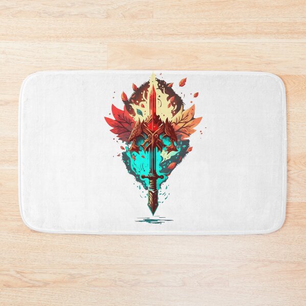 Item preview, Fire element sword 4, Game art, RPG, pastel color art designed and sold by Daimonxart.
