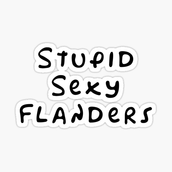 Vista previa del artículo con la obra «Estúpida y sexy Flandes», diseñado y vendido por BiggieRiggie.