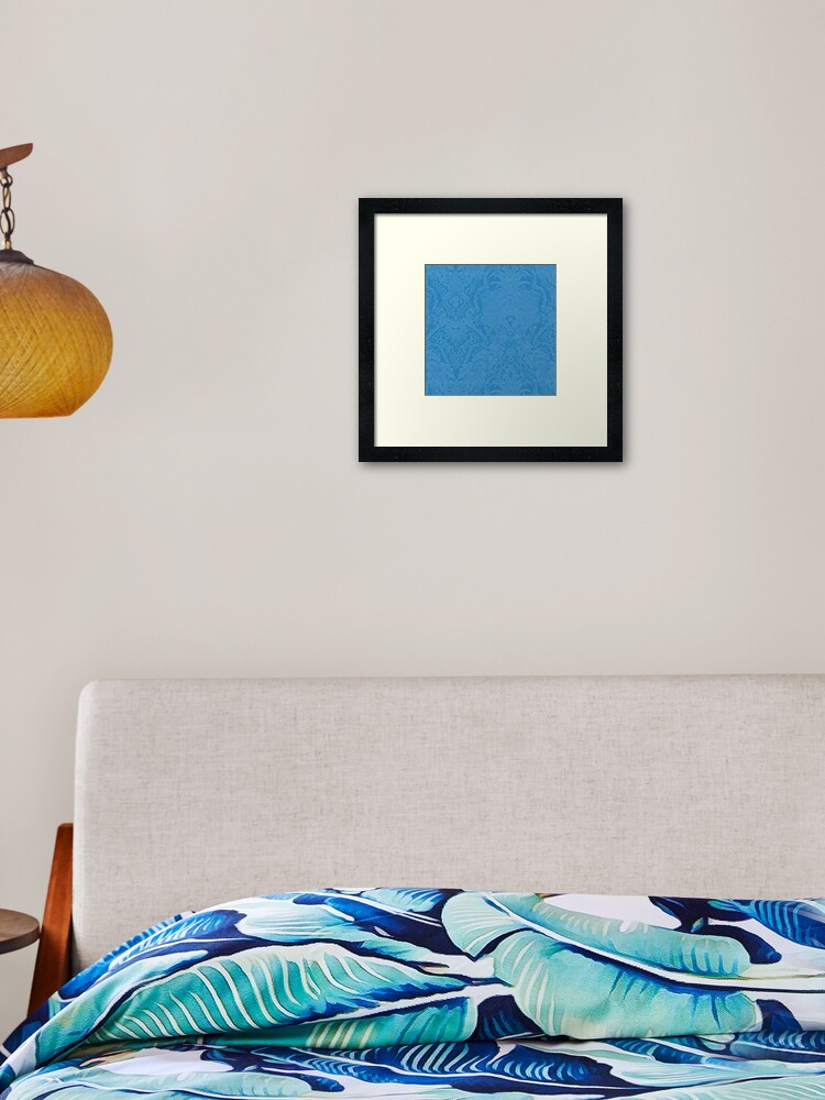 Enchanted Italian Blue Pattern Framed Art Print By Fibularasa Redbubble