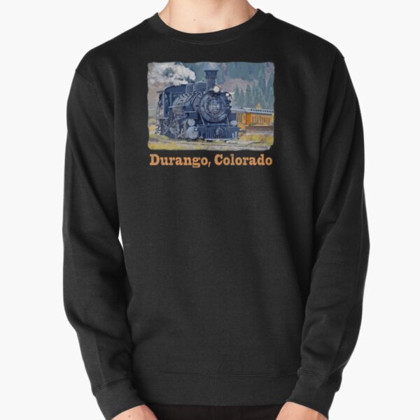 Durango Colorado, Durango Silverton Steam Train Railway Pullover Sweatshirt