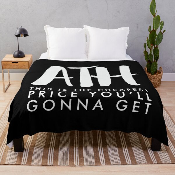 Item preview, ATH - This is the cheapest price you'll gonna get, gifts for Crypto traders, Black and White designed and sold by Mobius Spot Collective.