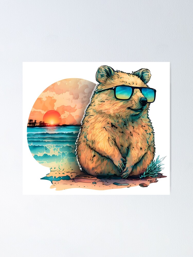 Vintage Quokka Shirt Sunset