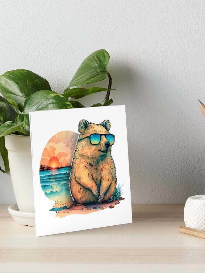 Vintage Quokka Shirt Sunset