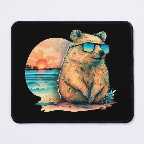 Item preview, Sunset Quokka | Vintage Quokka | Summer Quokka | Beach Quokka designed and sold by CosmicLoots.