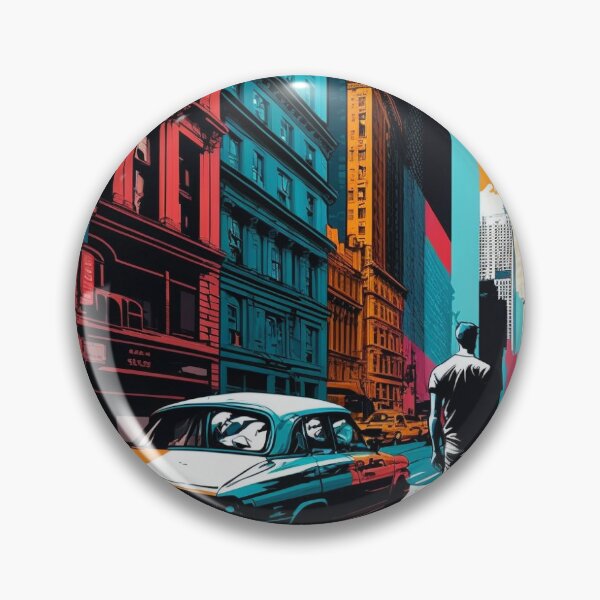 Item preview, SA2181(A man walking down a city street next to a car) designed and sold by aryan-gallery.