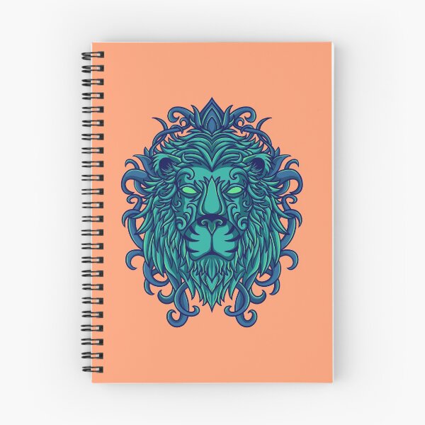 Item preview, floral lion designed and sold by motymotymoty.