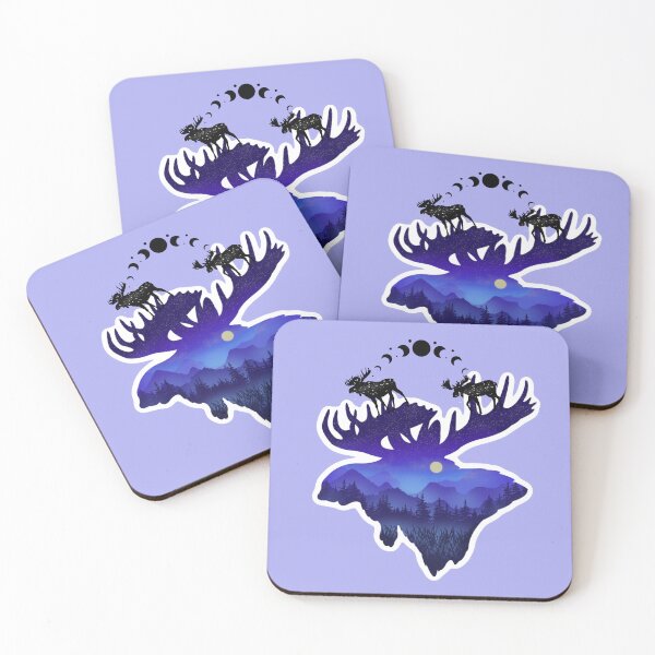 Item preview, Moose aesthetic Night light art designed and sold by Swagmode.