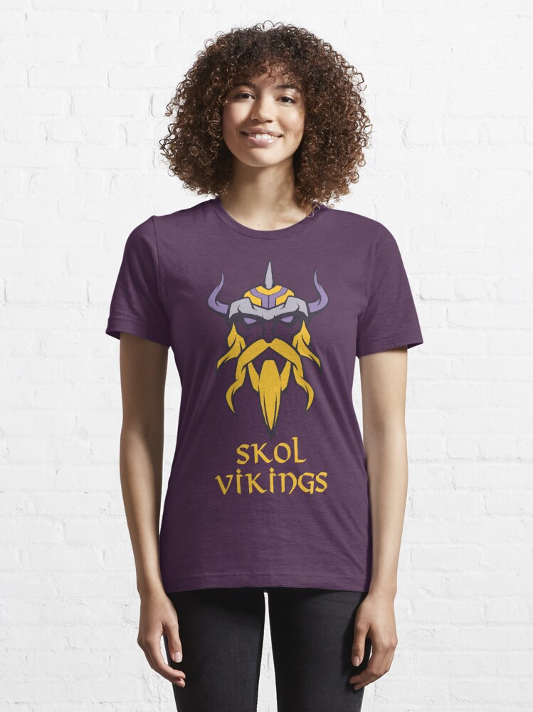 Skol Sister Minnesota Vikings Women's Vneck Purple S Tshirt