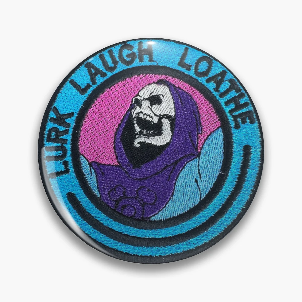 Lurk Laugh Loathe Patches Skeletor Patch Meme Patch Funny Patch Iron on  Patch Embroidered Patch Patches for Vests 