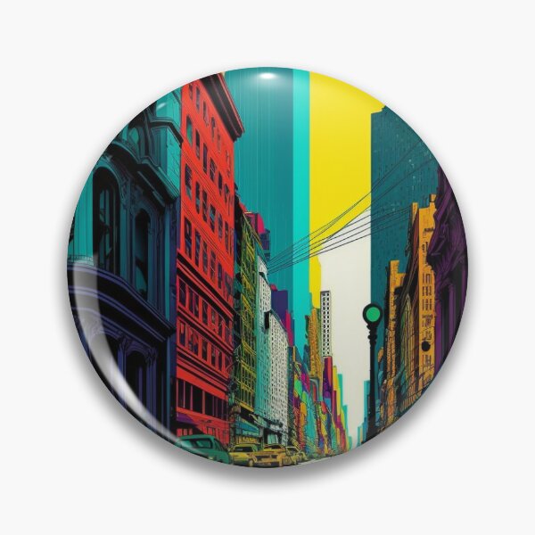 Item preview, SA2185(A car driving down a city street next to tall buildings) designed and sold by aryan-gallery.