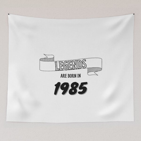 Item preview, Legends are born in1985 black and white designed and sold by ZoesAttic.