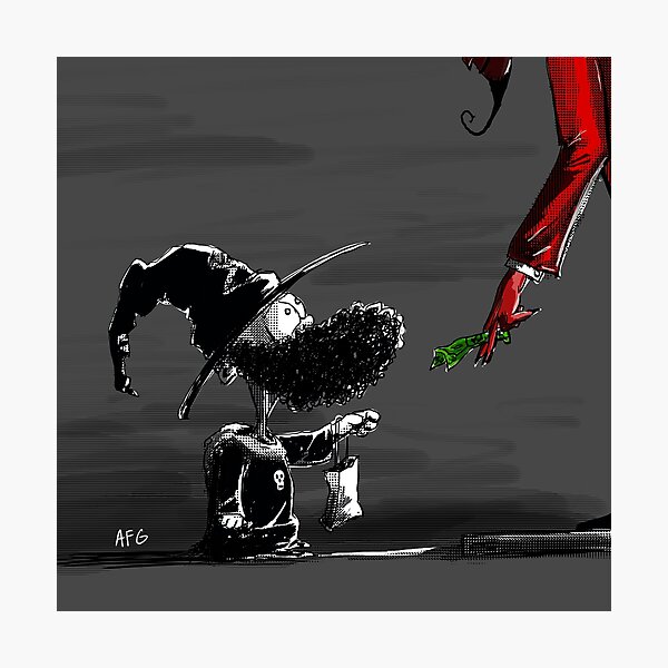 Inktober 2017 Day 31 - Trick or Treat Satan Photographic Print