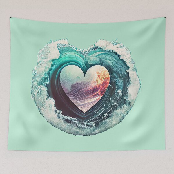 Item preview, Surfing Love in the Big Pipe designed and sold by Fitbys.