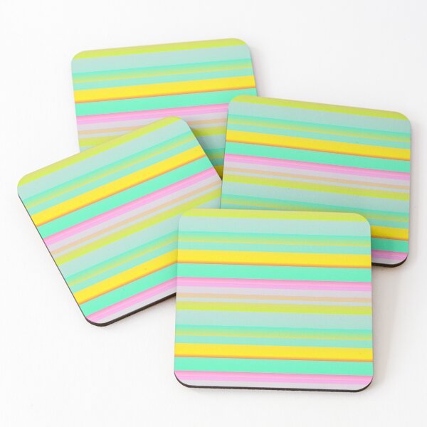 Aperçu de l'œuvre Palette de couleurs rose jaune menthe | Couleurs tropicales neutres pâles créée et vendue par lausn.