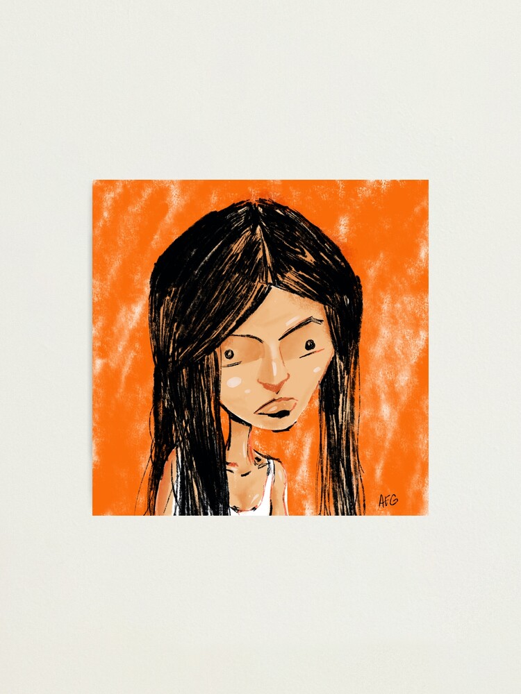 Alternate view of Orange Girl Photographic Print