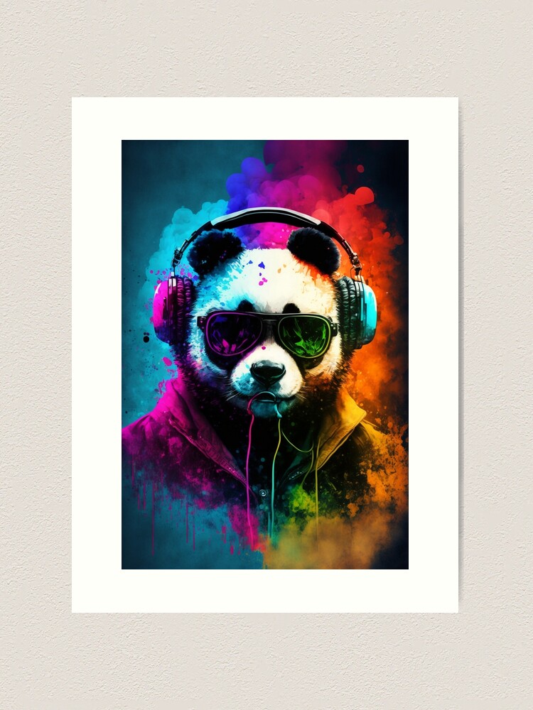 Dj Color Monkey Bright Print Art Canvas Pop Art Wall Decor 