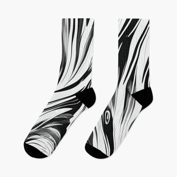 Item preview, Black and Whithe Stripes and Whirls designed and sold by JoanNinjaHen.