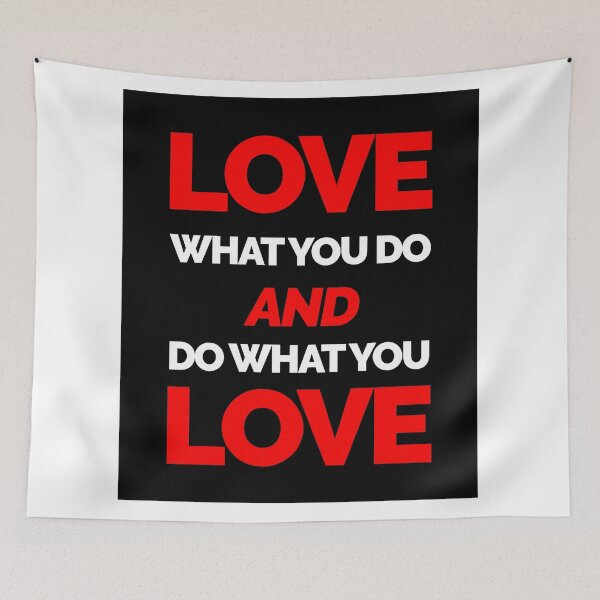 Item preview, Love What You Do Sticker and T-shirt Design designed and sold by krazybookz.