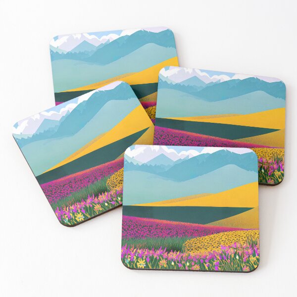 Item preview, Majestic Mountains and Blooming Flowers Gift designed and sold by TMelonShop.
