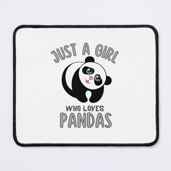 Item preview, Just A Girl Who Loves Pandas designed and sold by Joy Poddar.
