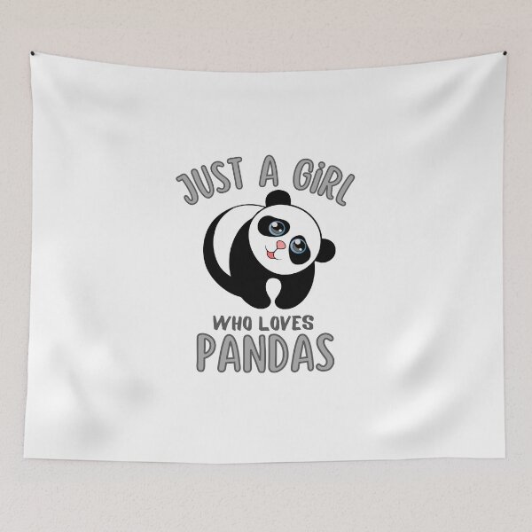 Item preview, Just A Girl Who Loves Pandas designed and sold by Joy Poddar.