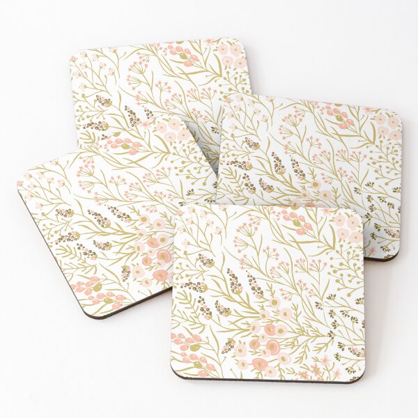 Item preview, Peach Pink Simple Floral designed and sold by Eunoia-ikigai.