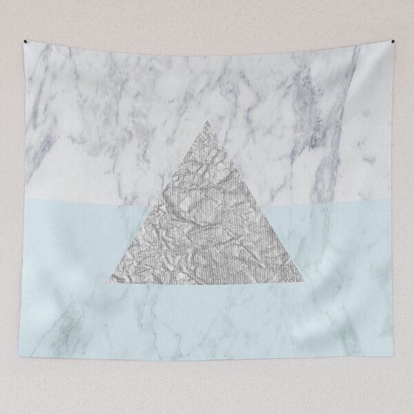 Item preview, Marble Triangle Blue designed and sold by monpetitbambino.