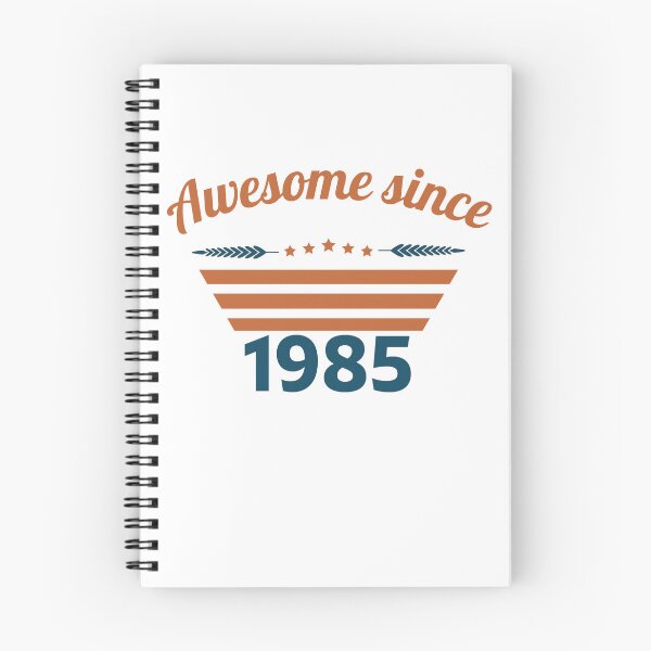 Item preview, Awesome since 1985 retro blue rust colors designed and sold by ZoesAttic.