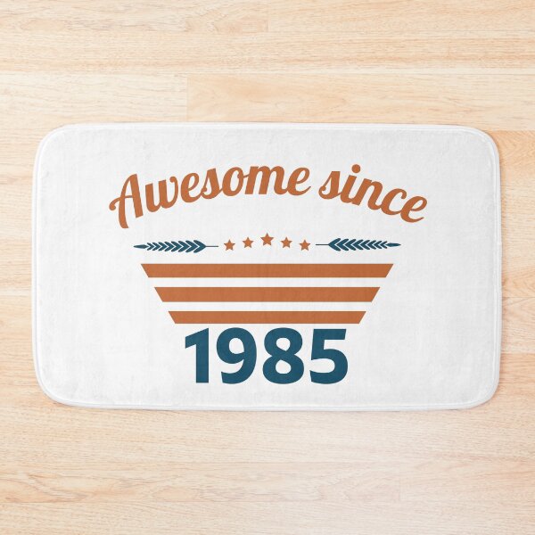 Item preview, Awesome since 1985 retro blue rust colors designed and sold by ZoesAttic.