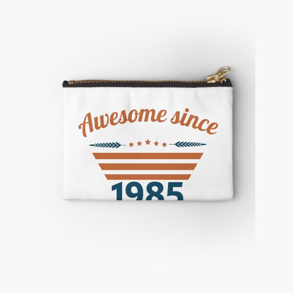 Item preview, Awesome since 1985 retro blue rust colors designed and sold by ZoesAttic.