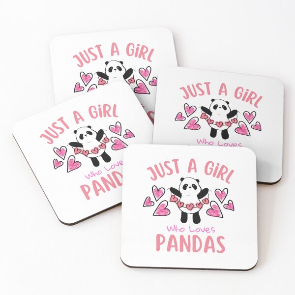Item preview, Just A Girl Who Loves Pandas designed and sold by Joy Poddar.