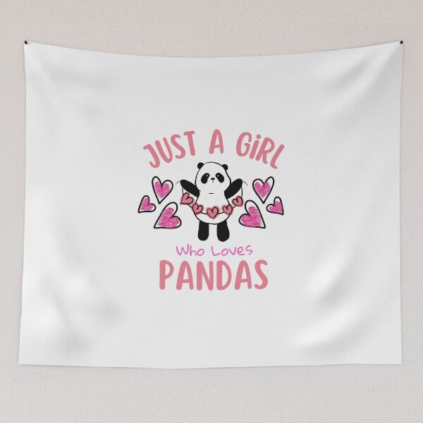 Item preview, Just A Girl Who Loves Pandas designed and sold by Joy Poddar.