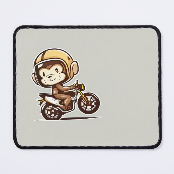 Item preview, Monkey riding a motorcycle designed and sold by KittyCat08.