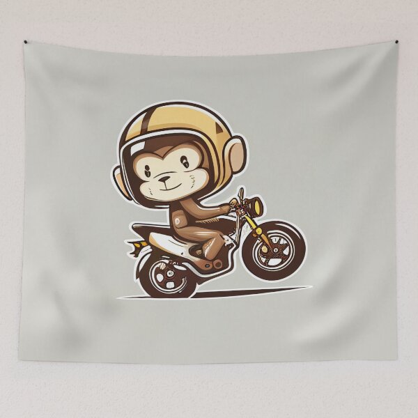 Artikelvorschau, Affe, der ein Motorrad fährt entworfen und verkauft von KittyCat08.