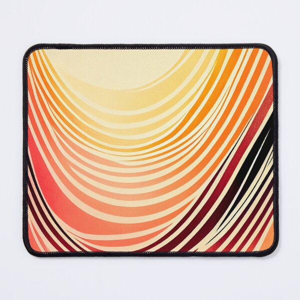 Artikelvorschau, "Noa" - Watercolor Abstract Painting Stripes Pattern in Yellow, Red, White, Pink, Orange, Cream, entworfen und verkauft von HiArtify ❤️.
