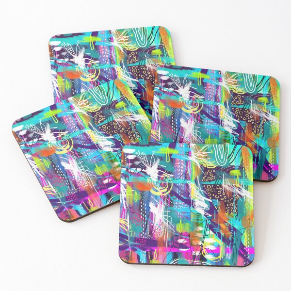 Item preview, Dancing in the Rain Abstract Art designed and sold by FeralLaFemme.