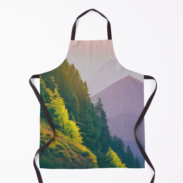 Item preview, Majestic Mountain Range with Pink Sunset Sky and Trees Gift designed and sold by TMelonShop.