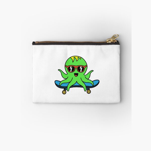 Item preview, Octopia-art with sunglasses skating drawing designed and sold by Blondiabshop.