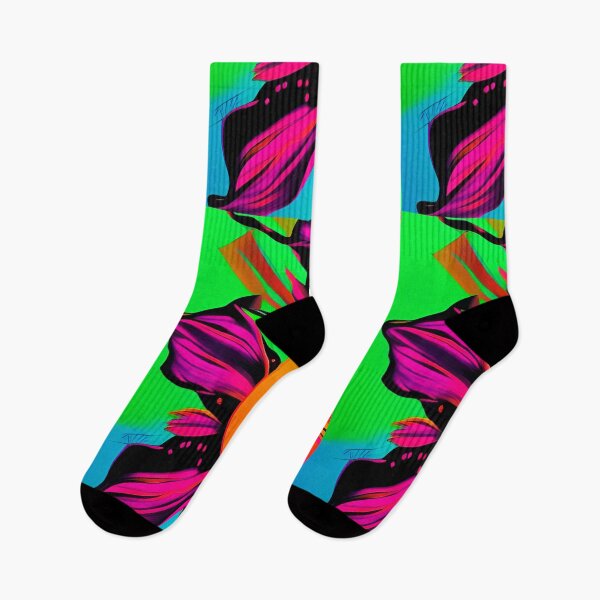 Item preview, Vibrant pop art flower abstract designed and sold by Neo-Expression.