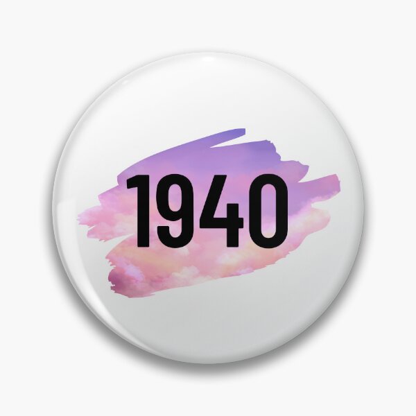 Item preview, 1940 text cloudy pink purple golden background designed and sold by ZoesAttic.