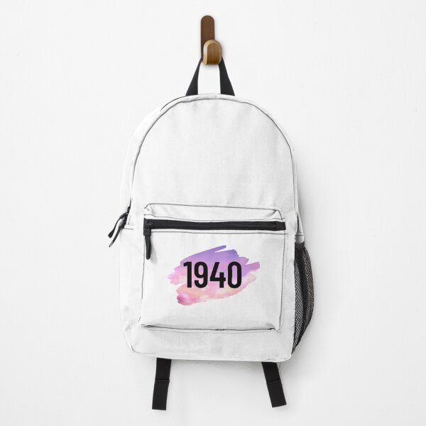 Item preview, 1940 text cloudy pink purple golden background designed and sold by ZoesAttic.