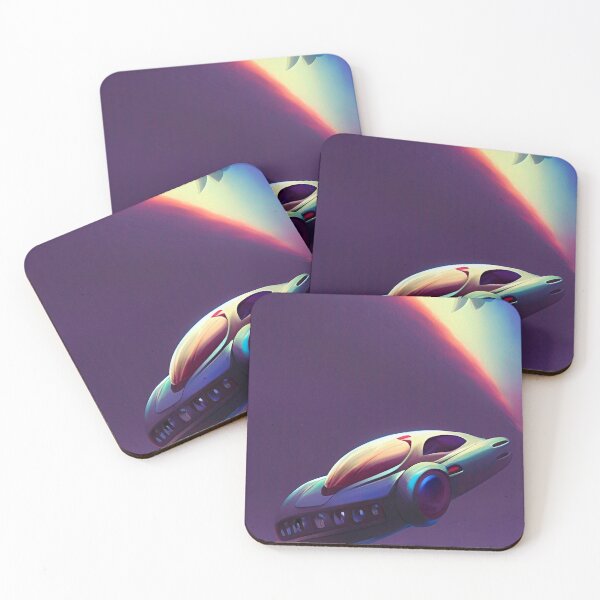 Item preview, Supercar in space. Futuristic scifi art designed and sold by Neo-Expression.