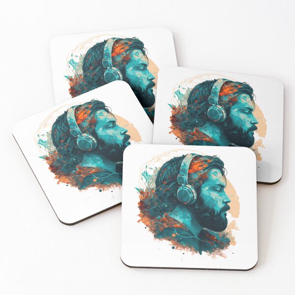 Item preview, Man Listening Music  designed and sold by DianaaBoutique.