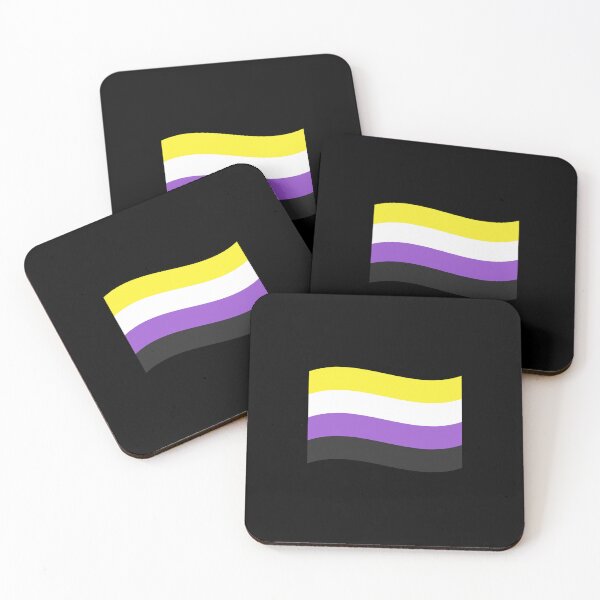 Item preview, Nonbinary Pride Flag Wave Shape designed and sold by chrismanubag.